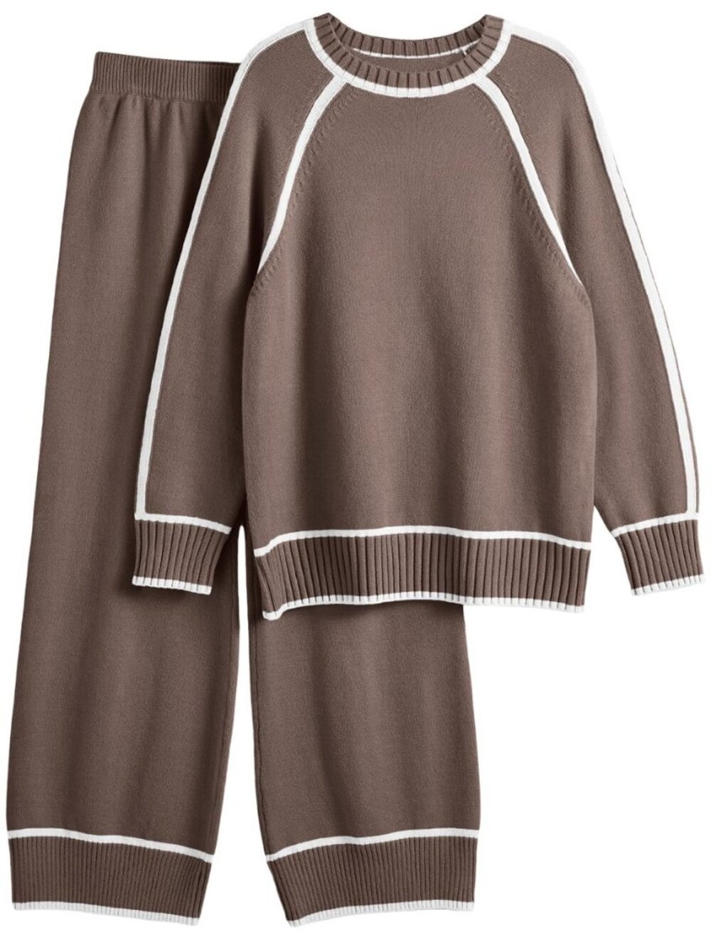 Womens 2 Piece Knit Lounge Matching Sweater Sets